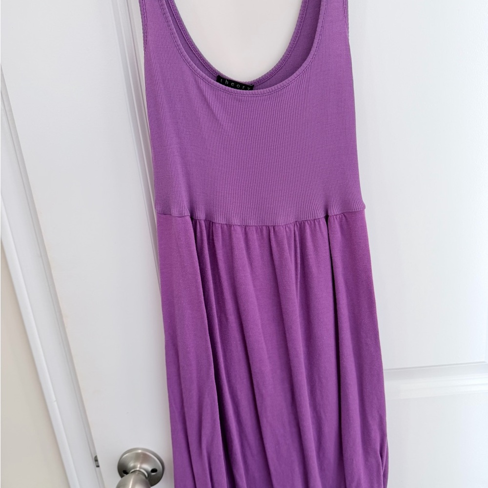 Theory Swimsuit Cover Up Ribbed Tank Dress - Picture 4 of 9